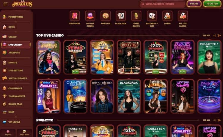 Découvrez les Jeux de Casino Magius en Ligne dans la France Entière.
